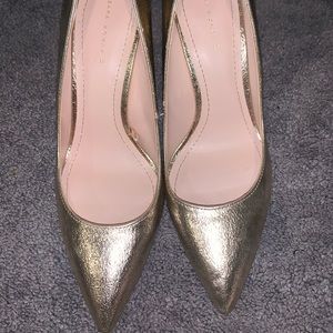 Brand new zara gold high heels